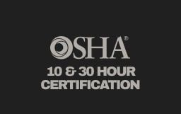 OSHA 10 & 30 Hour Certification