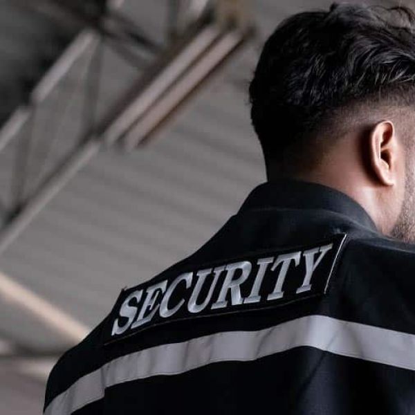 security officer speaking